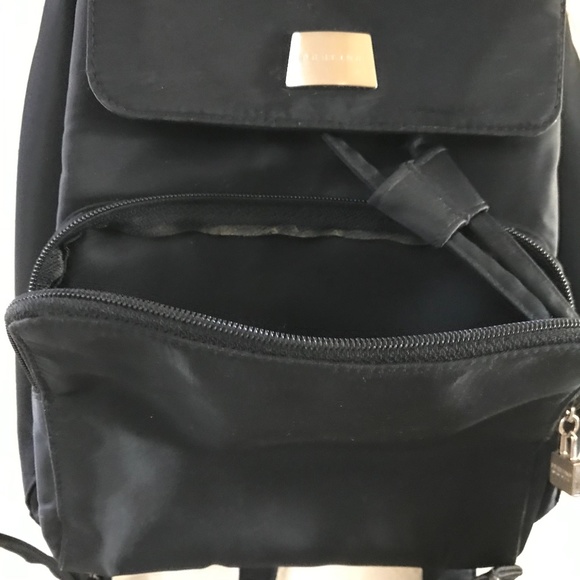 Vintage Perlina nylon black mini packback main image 11